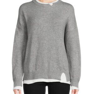 Theo & Spence Solid Drop Shoulder Sweater